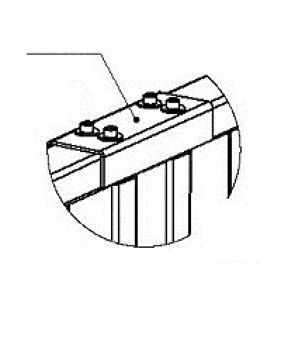 Накладка верхняя PERCo-RF01 0-05 в Кургане Дополнительное оборудование для СКУД Pintop.ru